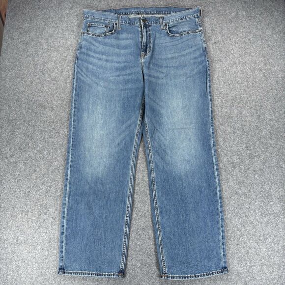 Old Navy Loose Built-In Flex Jeans Men's 40x32 Medium Wash Blue - Picture 1 of 11